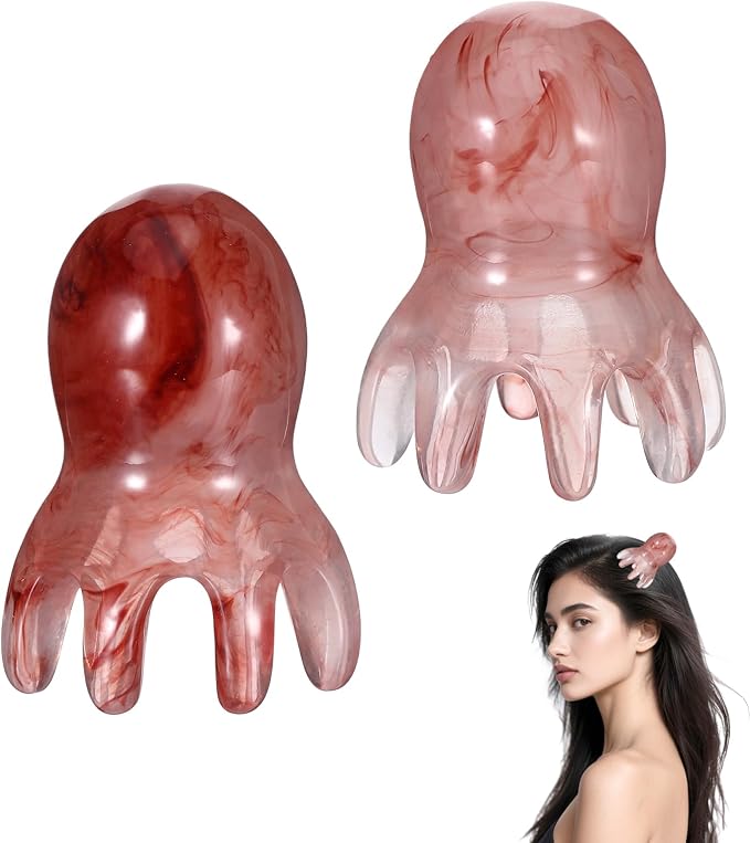 2 Pcs Octopus Head Massage Comb, Scalp Massage Tool by Unknown