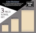 Ultra Soft 3 Pack Cotton Towel Set, Contains a Bath Towels 28x55 inch, a Hand - Image 7