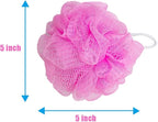 10 Pcs Bath Loofah Shower, Small Mesh Sponge Pouf Colorful Exfoliating Scrubber - Image 3