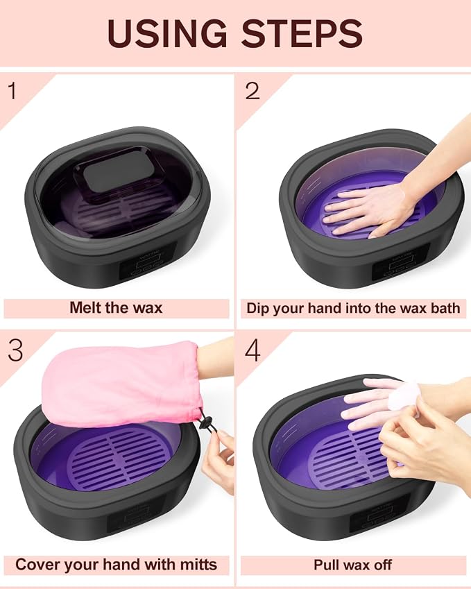 Paraffin Wax Machine for Hand and Feet -Paraffin Wax Warmer Moisturizing Kit - Image 4