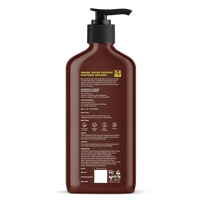 Botanic Hearth Coffee Tiramisu Body Wash – 5-in-1 Nourishing Cleanser - Image 9