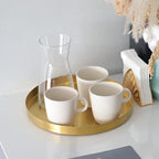 FREELOVE Metal Round Decorative Tray, Perfume Jewelry Candle Organizer - Image 4