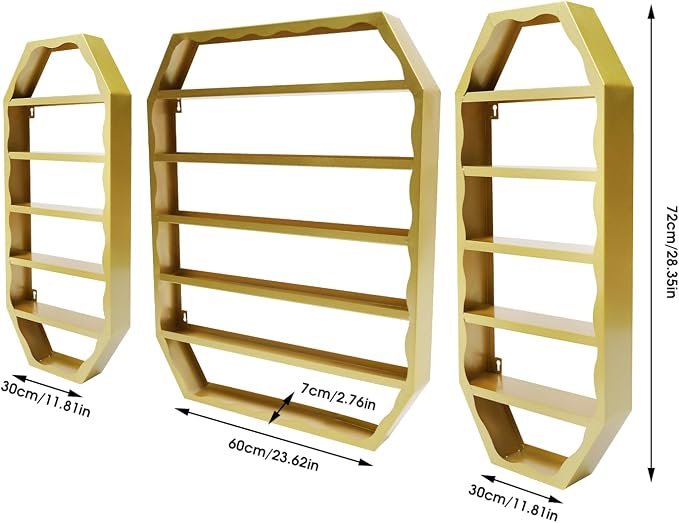 Nail Polish Organizer Wall Mounted, Metal Nail Polish Storage Holder - Image 3