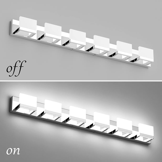 Tipace 6 Lights Dimmable LED Modern Vanity Lights - Image 4