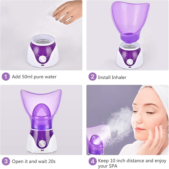 Facial Steamer for Face, Face Steamer for Facial Deep Cleaning, Nano Ionic - Image 6