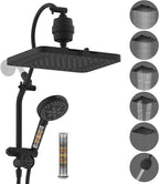 Hibbent 5-spray Dual Filtered Rainfall Shower Head Combo, High Pressure 13'' by Hibbent
