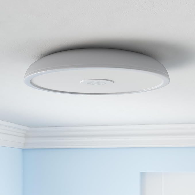 Smart Waterproof LED Flush Mount Ceiling Light Fixture, - Image 2