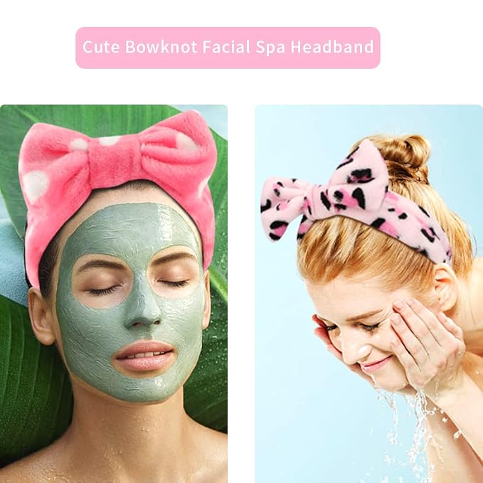 WHAVEL 6 Pack Pink Spa Headbands, Makeup Headbands Skincare Headbands - Image 4