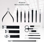 Manicure Set Professional Nail Clippers Kit Pedicure Care Tools- Stainless - Image 9