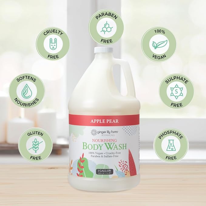 Ginger Lily Farms Botanicals Nourishing Body Wash, 100% Vegan & Cruelty-Free - Image 4