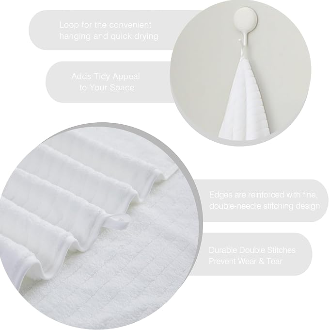 18 Piece Family Bath Towel Set Include 6 Bath Towels, 6 Hand Towels and 6 - Image 7