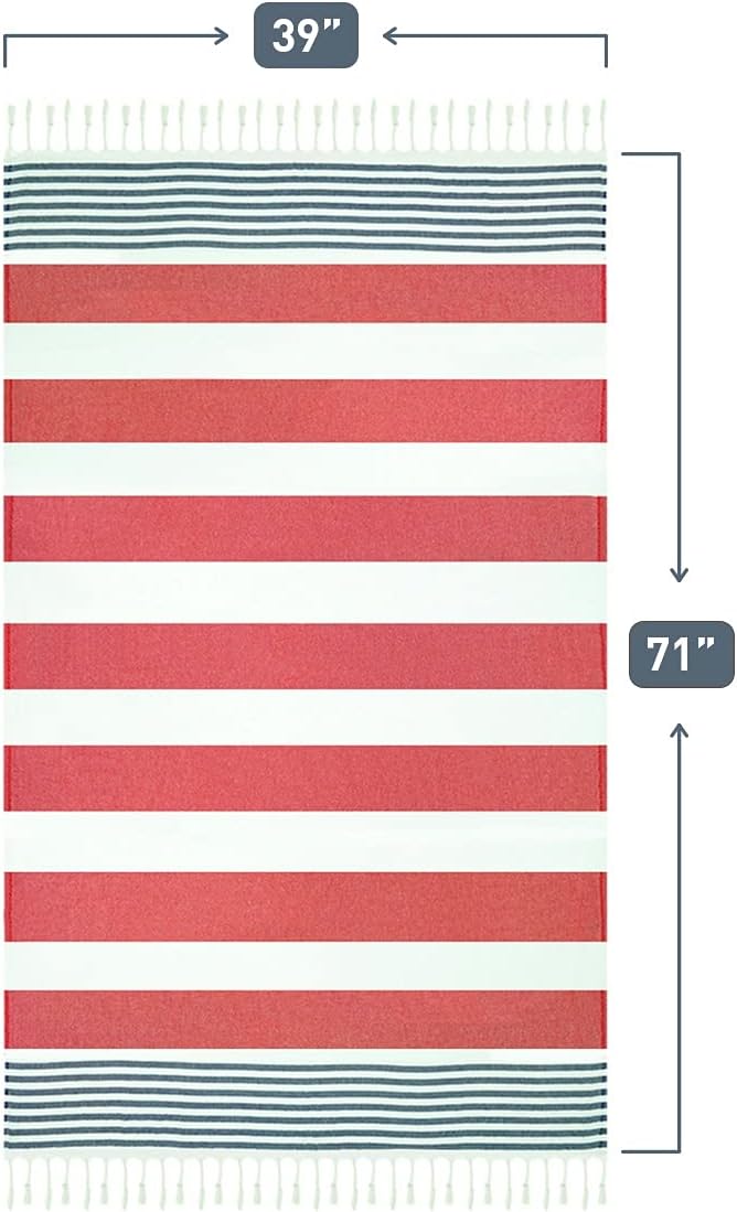 HAVLULAND Turkish Beach Towels, Oversized 40"x72" Turkish Bath Towel, Highly - Image 9
