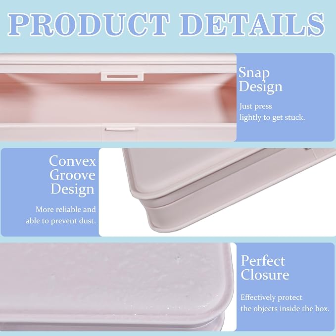 4 Pieces Plastic Storage Personal Box - Image 5