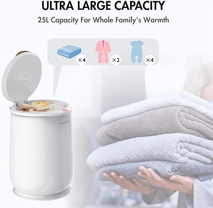 Towel Warmers Ultra Large Capacity Bucket Style 450W - Image 2