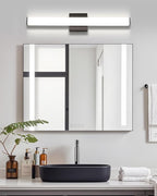 LED Bathroom Vanity Light Fixtures 24in Matte Black, Dimmable18W 4000K Natural - Image 8