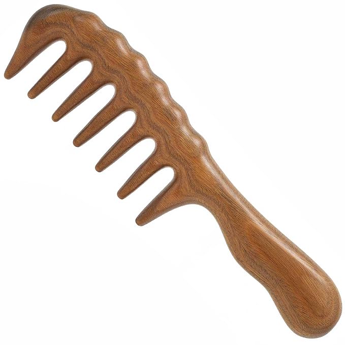 Massage Comb - Wooden Scalp Massager and Gua Sha by Moreinday