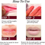 Lip Mask Patches, Moisturizing Anti-Wrinkle Anti-Aging Firm Hydrate Lips - Image 7