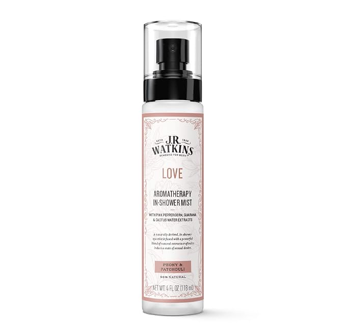 J.R. Watkins Love Aromatherapy in-Shower Mist, Natural Peony & Patchouli by JRWatkins