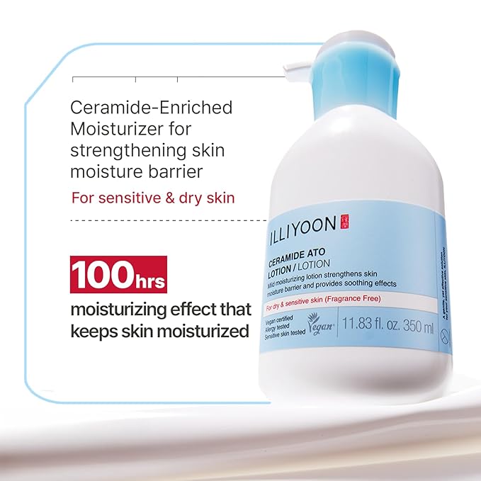 ILLIYOON Ceramide Ato Lotion 528ml | Daily Moisturizing Lotion - Image 3