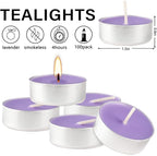 Purple Lavender Scented Tealight Candles - Image 3