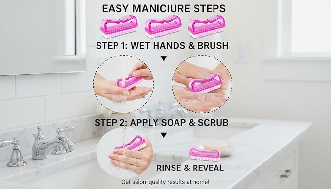 3Pcs Different Kinds of Fingernail brush - Image 5