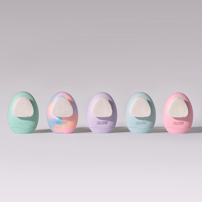 LOLLIPOP Dual-Sided Facial Cleansing Brush | Palm Size Silicone Face Exfoliator - Image 9