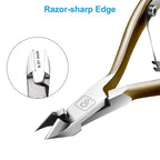 Cuticle Nippers 3/4 Cuticle Trimmer Clippers Stainless Steel Scissors Extremely - Image 2