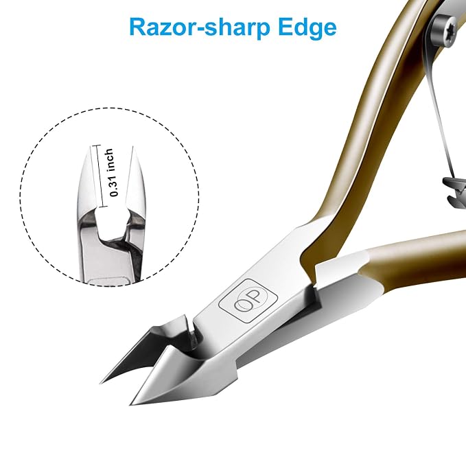Cuticle Nippers 3/4 Cuticle Trimmer Clippers Stainless Steel Scissors Extremely - Image 2