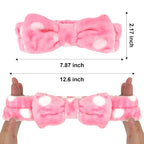 Ondder 8 Pcs Striped Spa Terry Cloth Headbands - Image 4
