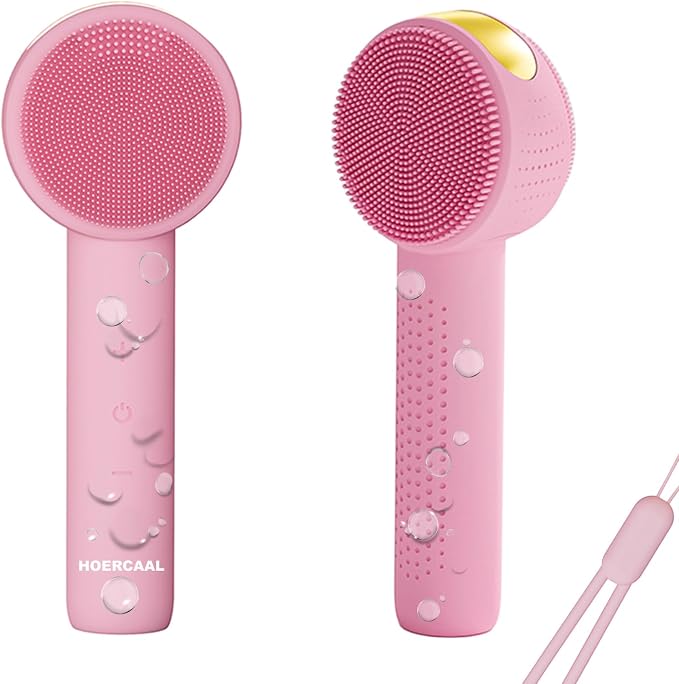 Facial Cleansing Brush Electric – Rechargeable Silicone Face Scrubber, by Unknown