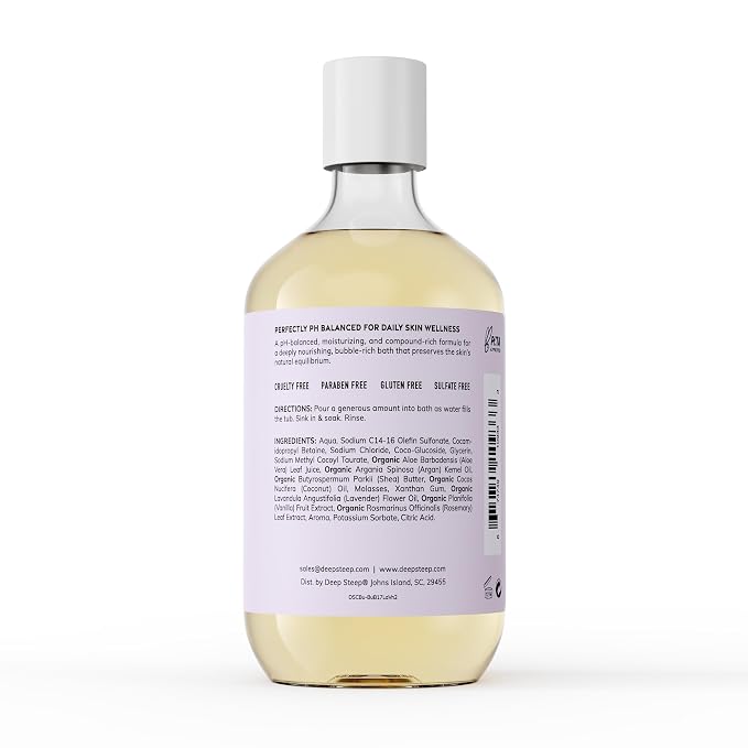 Deep Steep Lavender Vanilla Bubble Bath - Image 3