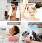 3 Pack Silicone Body Scrubber, Soft Silicone Loofah Exfoliating Body Scrubber - Image 7