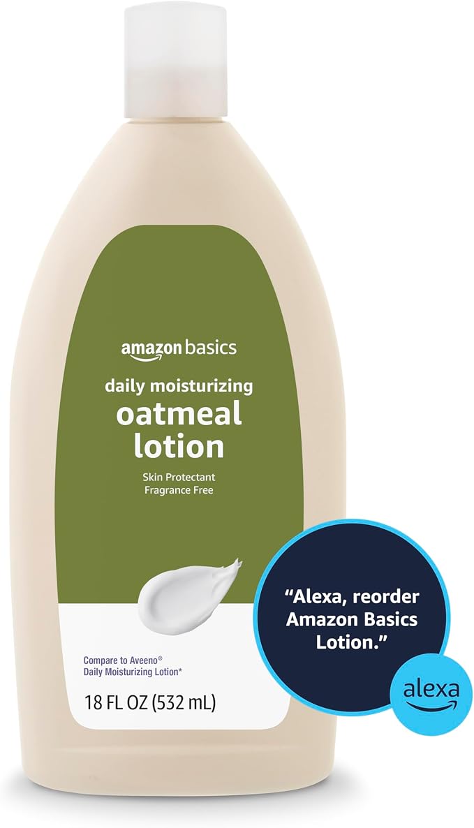Amazon Basics Daily Moisturizing Oatmeal Body Lotion, Fragrance Free, Non-Greasy - Image 6