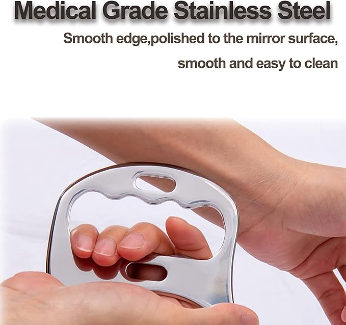 Stainless Steel Gua Sha Scraping Massage Tool-Muscle Scraper - Image 4