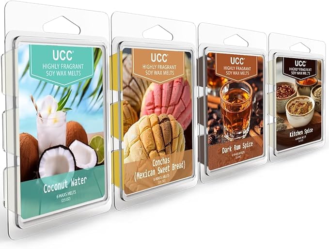 UCC Plant Based Natural Wax Melts, Highly Scented Long Lasting Premium Soy by UCCHomeFragranceAccompany
