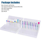 Depvko 21pcs Nail Drill Bits Sets, 3/32 Inch Cuticle Electric Nail File and - Image 7