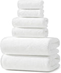 REDKISS Ultra Soft 6 Piece Towel Set, Premium White Towels by REDKISSOnline