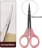 Eyebrow Grooming Scissors 4 Inches Curved Small Craft Lash Scissor - Image 3