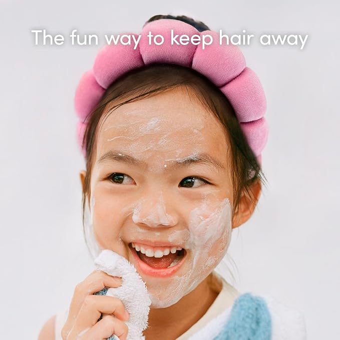 Evereden Kids Spa Headband: Soft, Adorable Terry Fabric Spa Headbands - Image 5