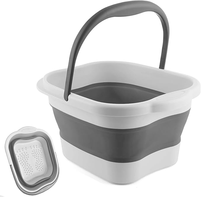 Collapsible Foot Soak Tub 15L by Leemeimei