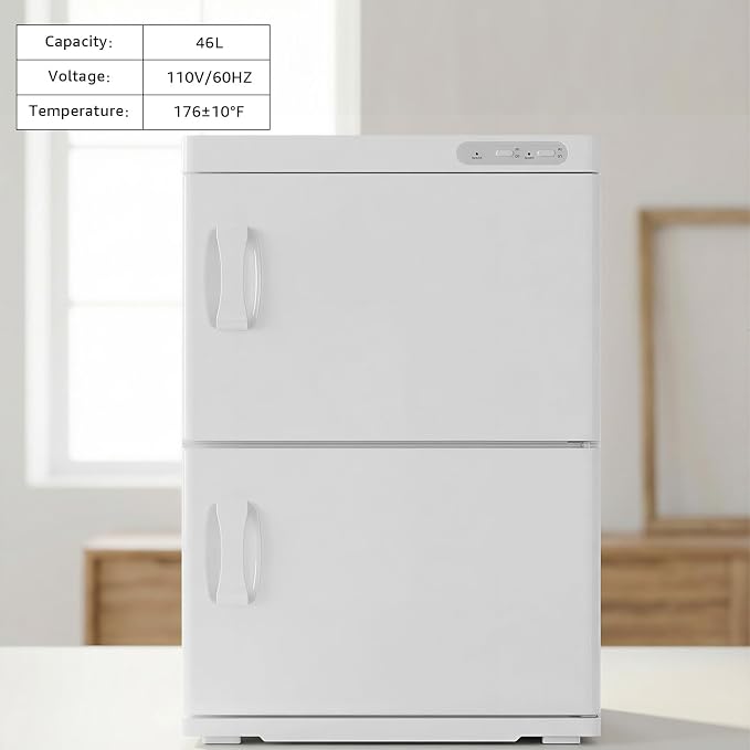 TABU Hot Towel Warmer Cabinet, 46L Extra Large Professional Towel Heater - Image 7