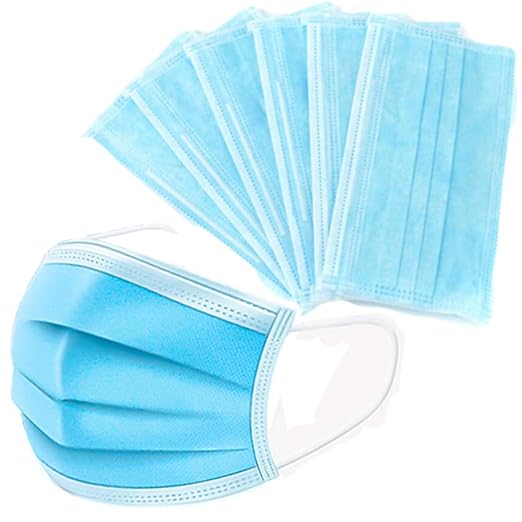 50Pcs Disposable Filter Mask 3 Ply Earloop Face Masks by TATUBE