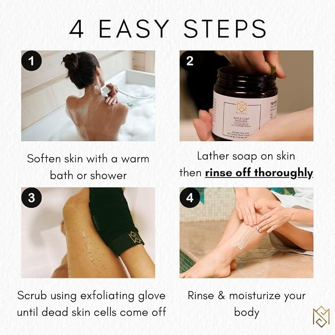 Exfoliating Glove Kessa Mitt Body Scrubber - Image 5
