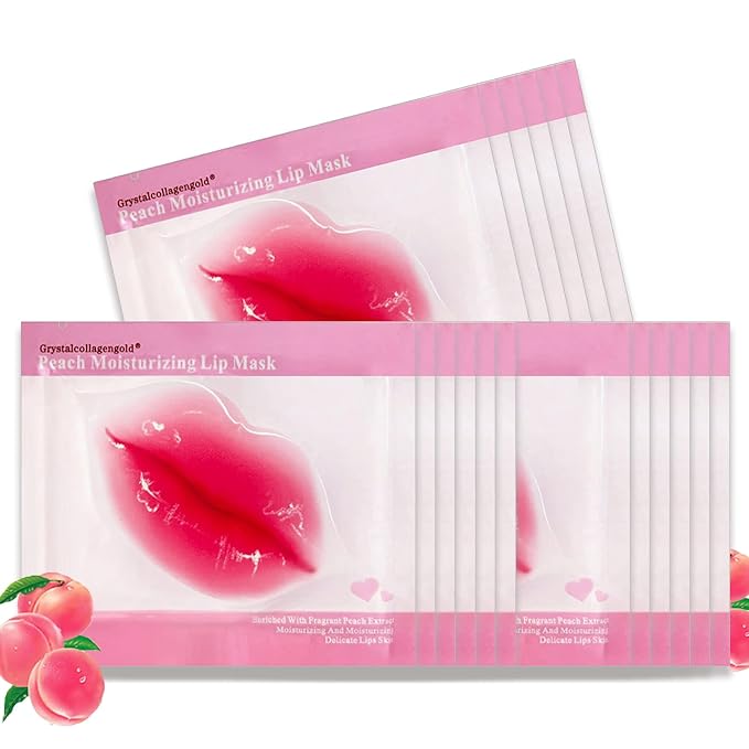 Permotary 30 PCS Collagen Lip Mask Crystal Mouth Care Gel Pads by Permotary