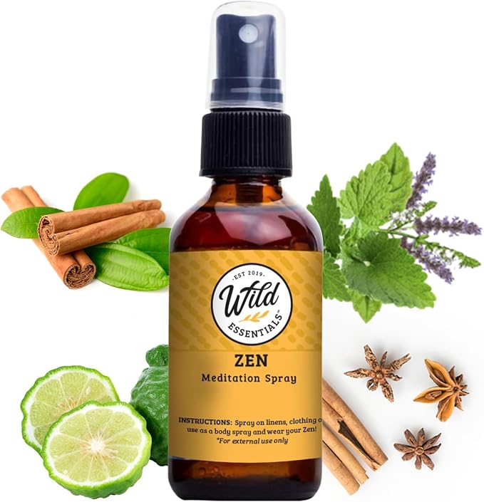 Wild Essentials All Natural Essential Oil Sprays, 2 Ounce, Organic Witch Hazel by WildEssentials