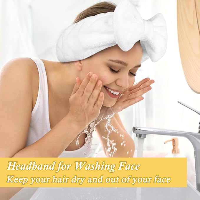 Shintop Skincare Headband, Soft Spa Headband Makeup Headwear - Image 4