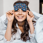 Red Panda Silk Sleep Mask Stars Moon Cloud Night Blue Sleeping Soft Eye Shade - Image 5