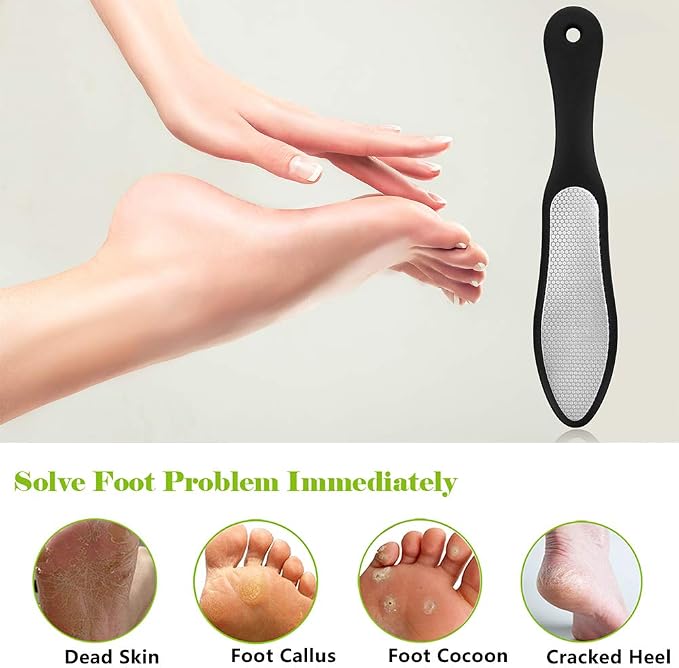 BEZOX Foot File, Double Sided Foot Scraper Callus Remover, Foot Rasp - Image 2