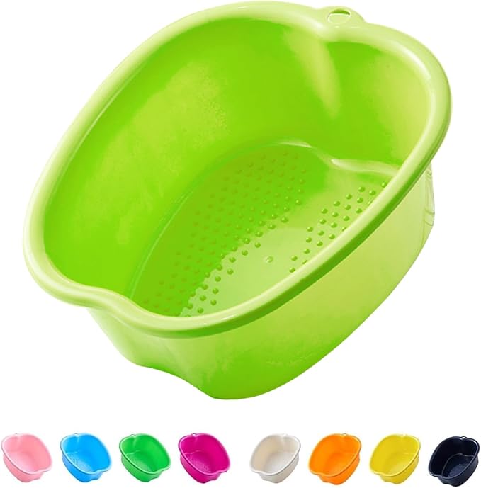 AXLOFO® Foot Soaking Bath Basin, Large Plastic Foot Soaking Tub, Feet Massage by AXLOFO