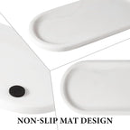 Koville Natural Marble Tray for Bathroom Decor Countertop, Vanity Tray Italy - Image 4